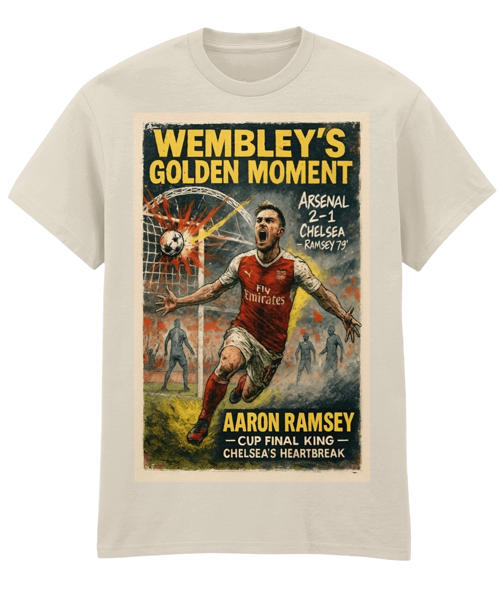 Aaron Ramsey T-Shirt Wembley's Golden Moment Arsenal FanArt