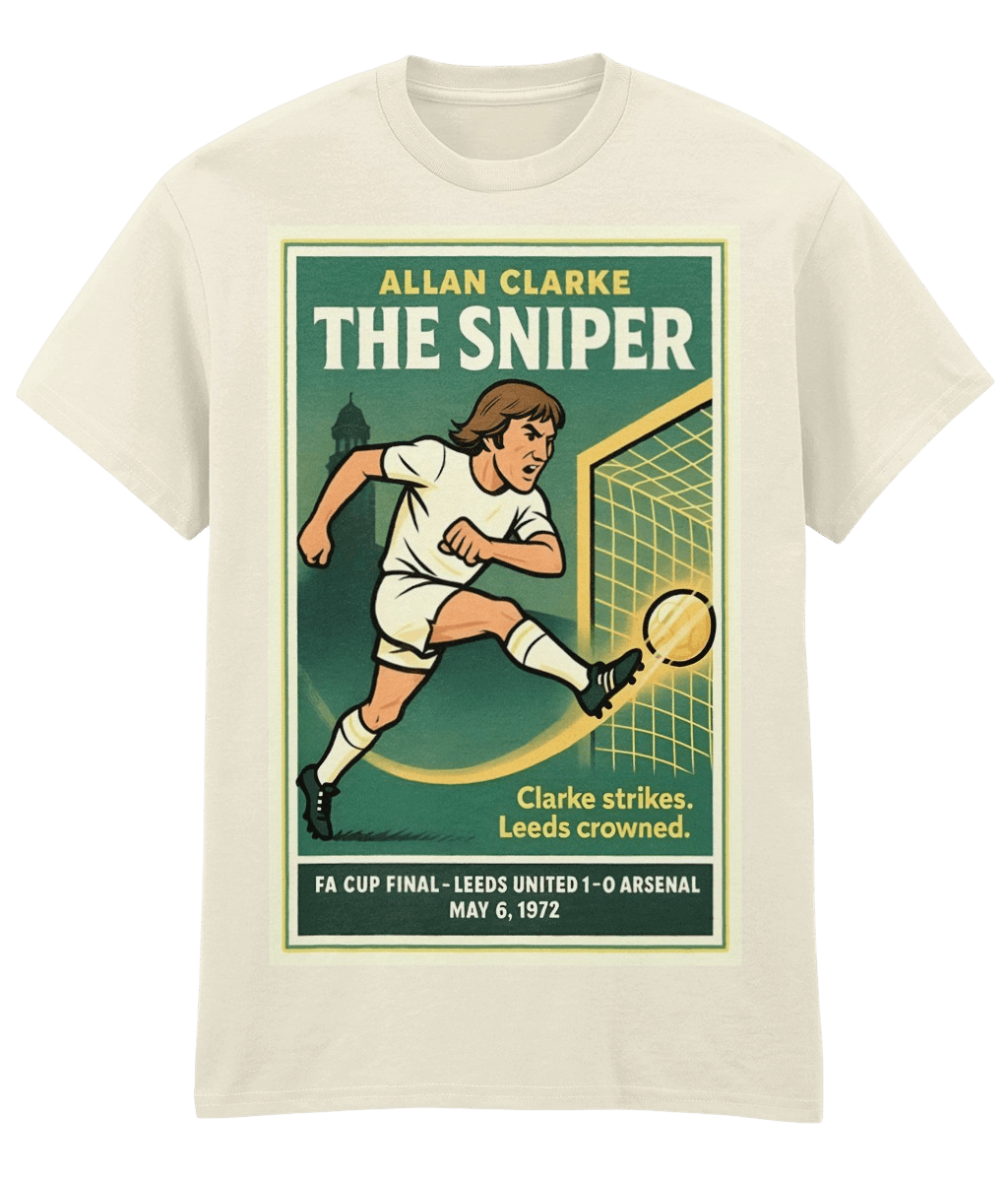 Alan Clarke THE SNIPER White Fanart T-shirt