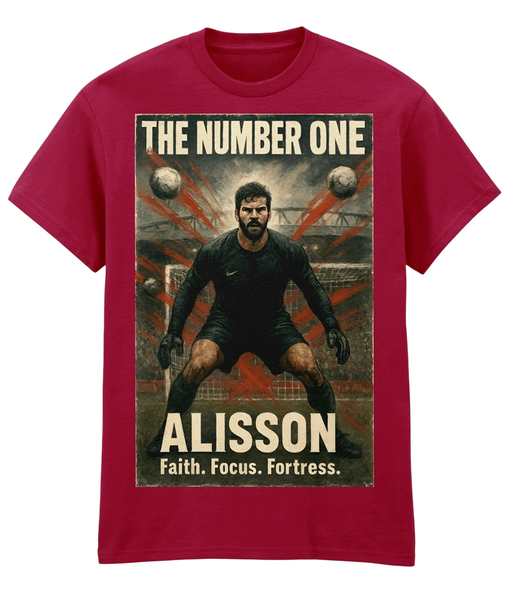 Alisson The Number One T-shirt Dark Red Fanart