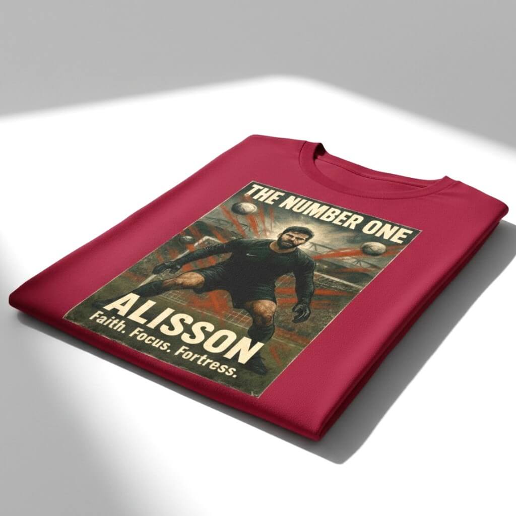Alisson The Number One T-shirt Dark Red Fanart