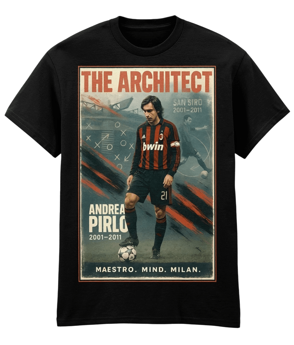 Andrea Pirlo The Architect T-Shirt Ac Milan