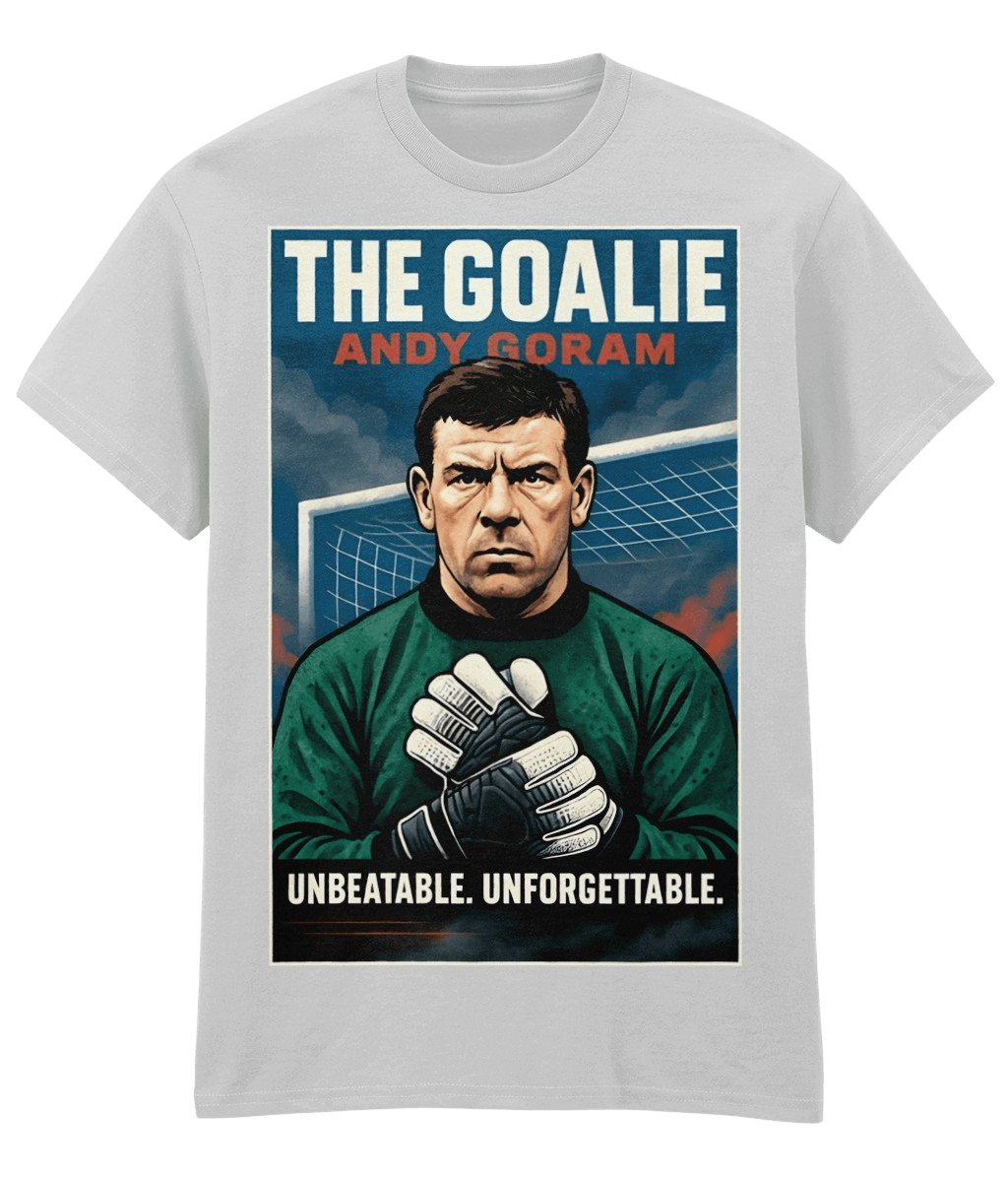 Andy Goram The Goalie White Fanart T-shirt