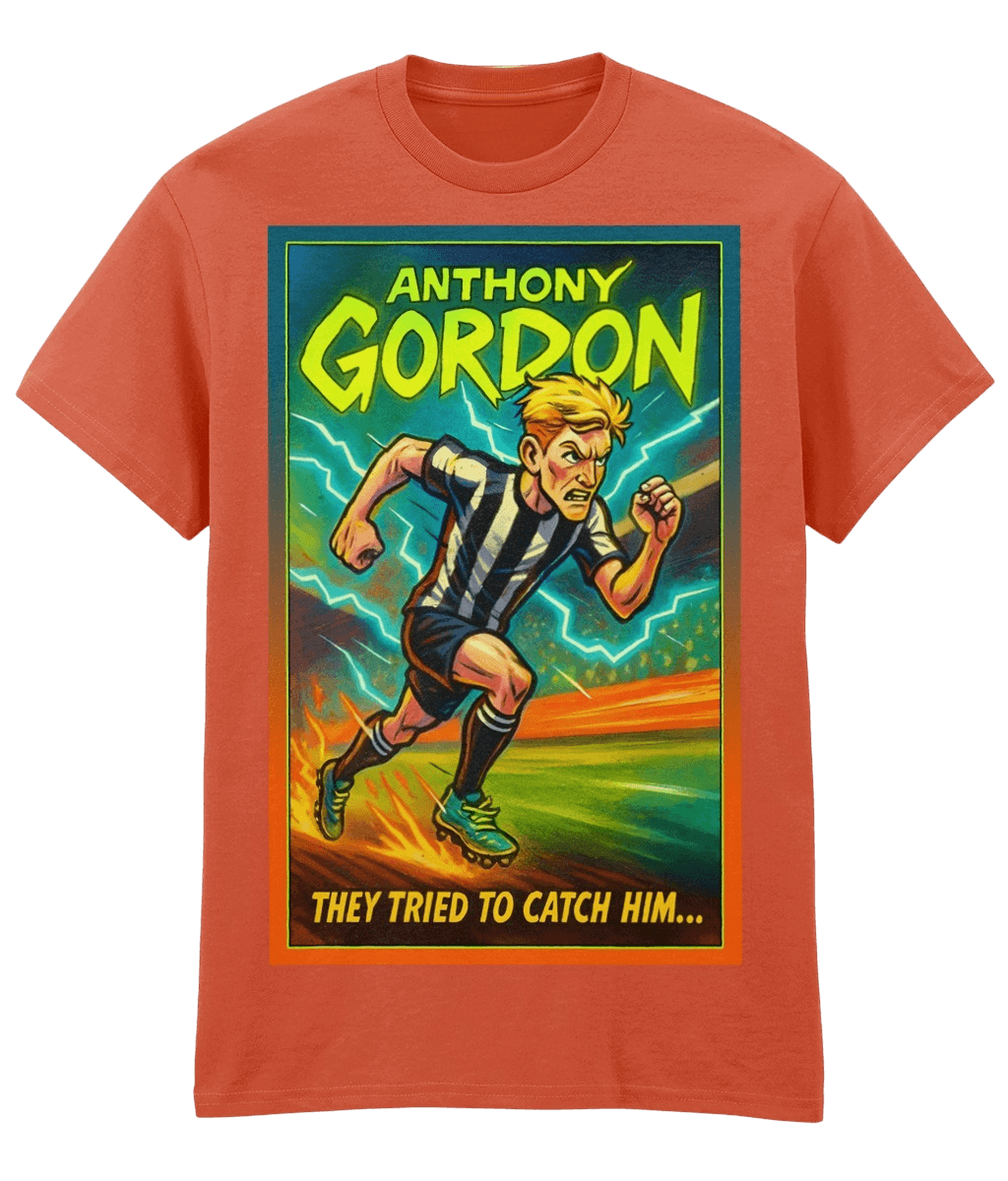 ANTHONY GORDAN "They Tried To Catch Him." Red Fanart T-shirt (w)