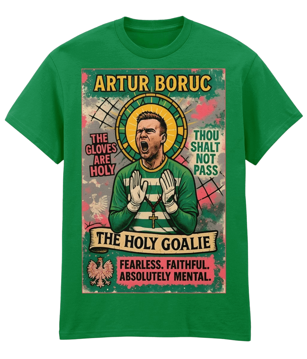 Artur Boruc The Holy Goalie Green Fanart T-shirt (W)