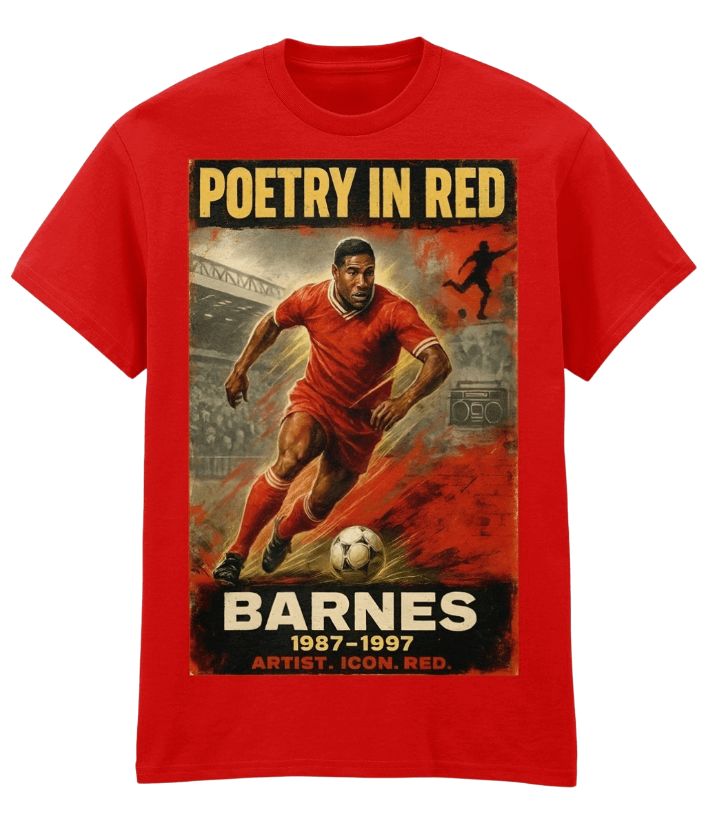 BARNES Poetry In Red LFC Red Fanart T-shirt