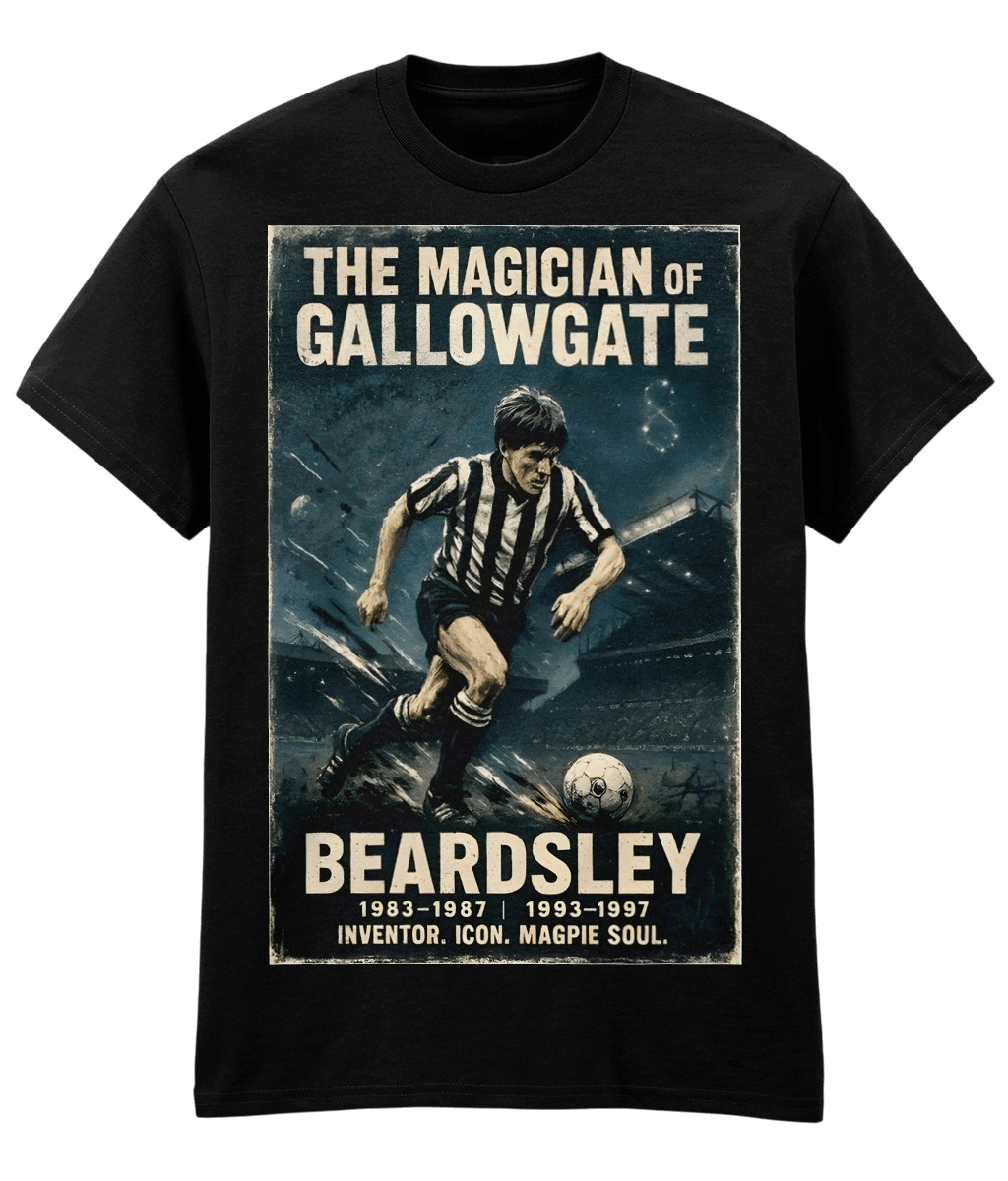 Beardsley The Magician Of Gallowgate Black Fanart T-shirt