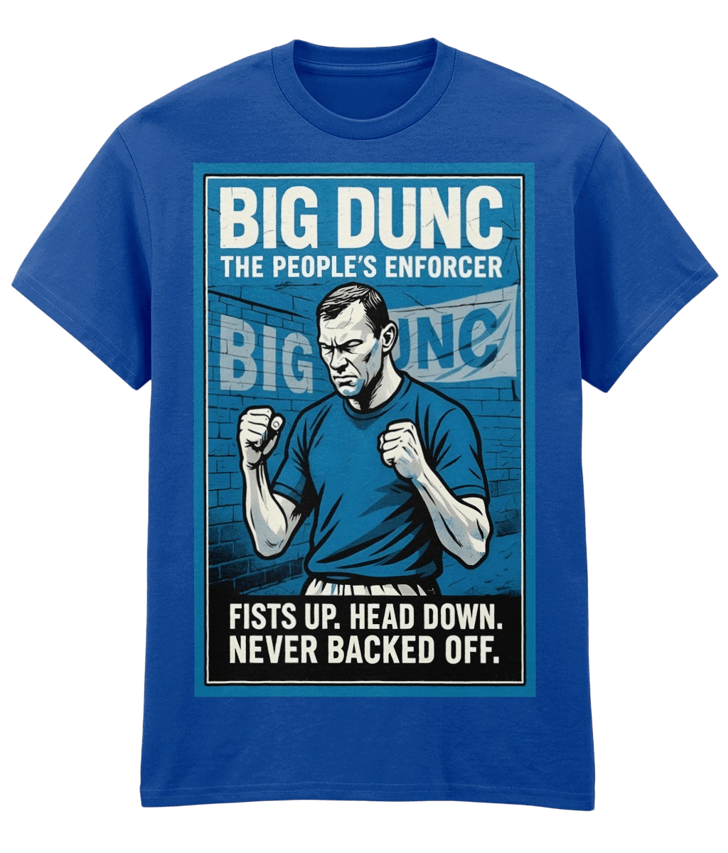 Big Dunch The Peoples Enforcer Blue Fanart T-shirt