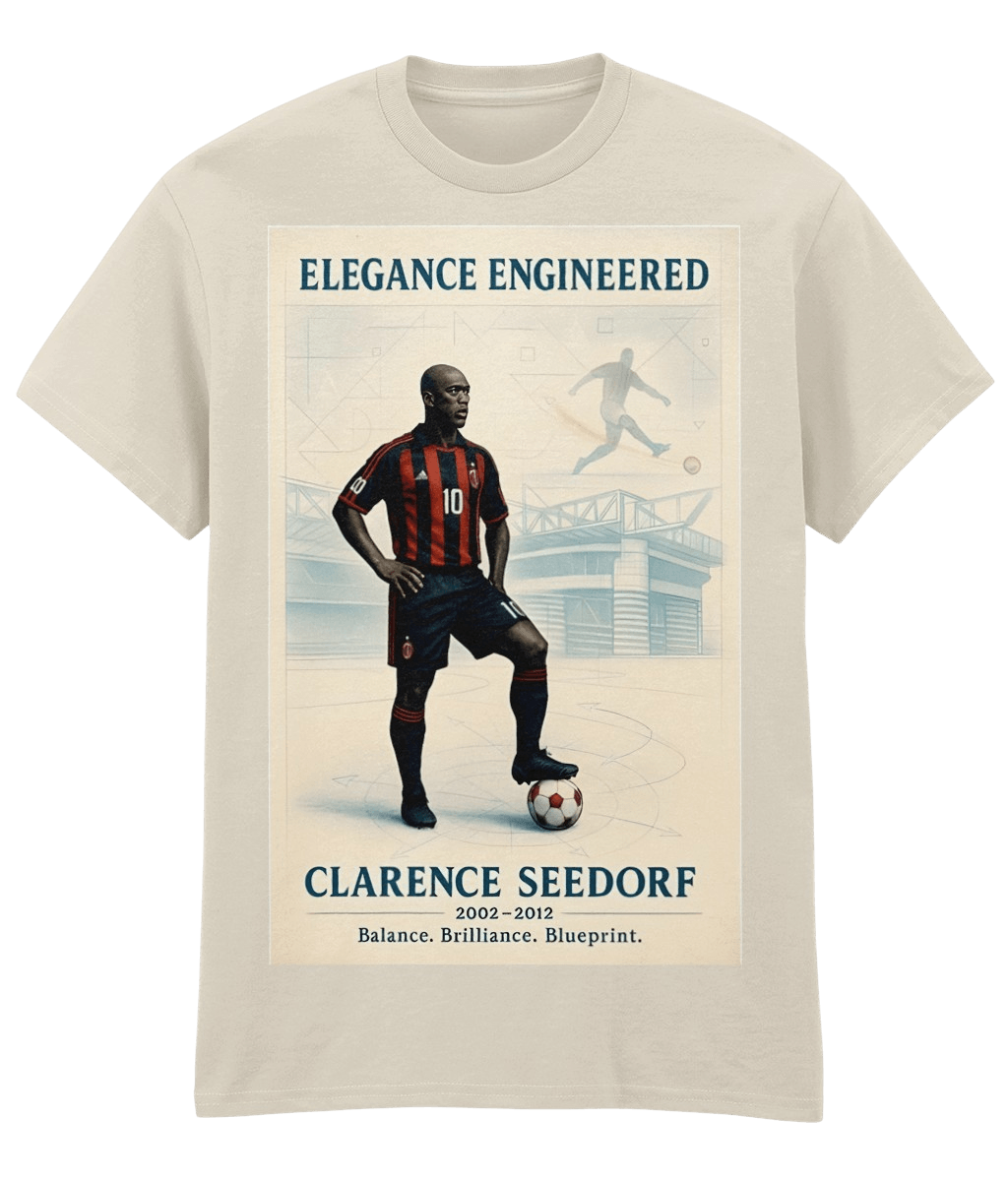 Clarence Seedorf Elegance Engineered White Fanart T-shirt