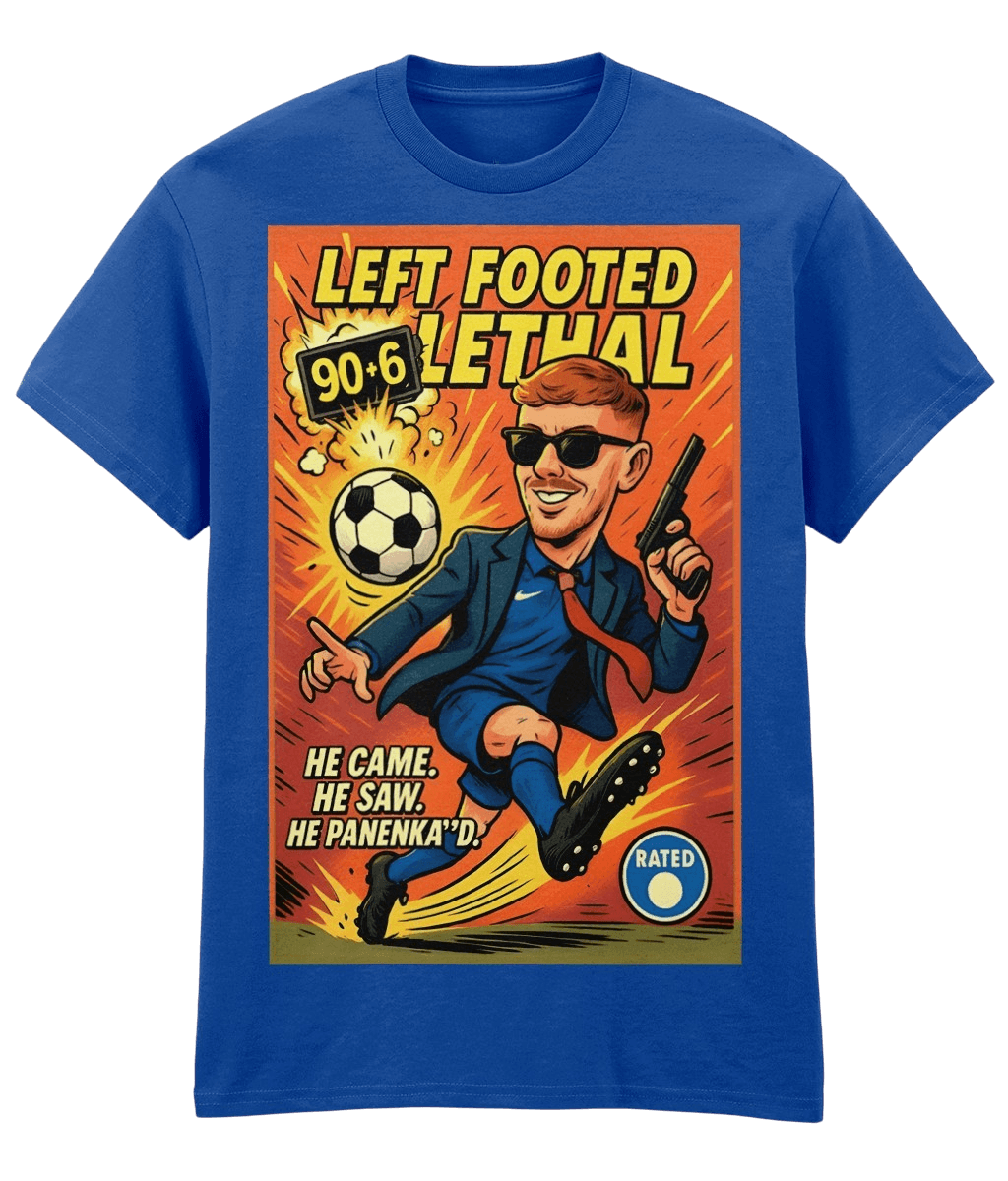 Cole Palmer Left footed Lethal Blue Fanart T-shirt