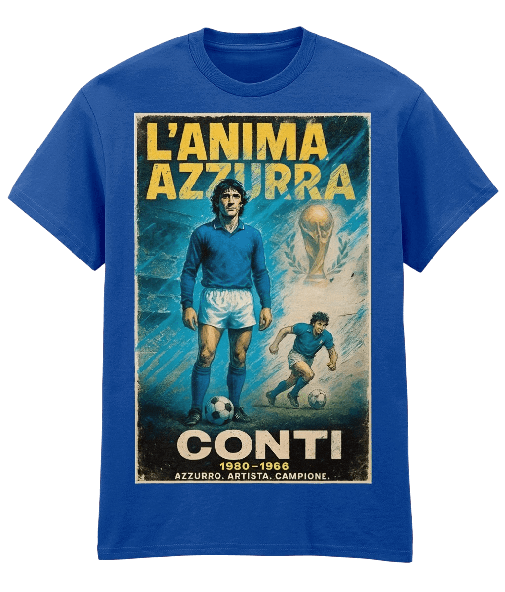 CONTI L'Anima Azzurra Blue Fanart T-shirt