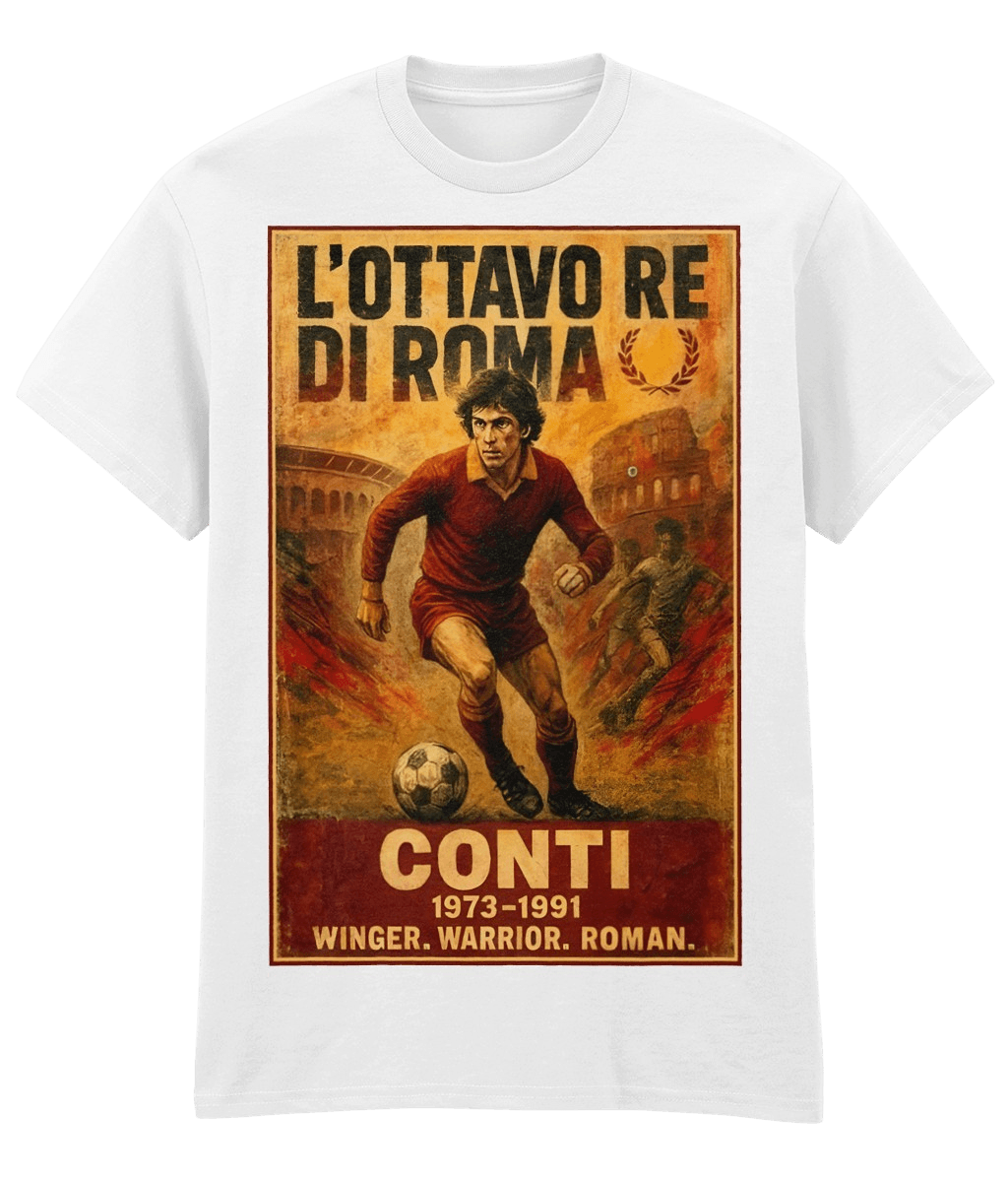 CONTI L'Ottavo Re Di ROMA White Fanart T-shirt