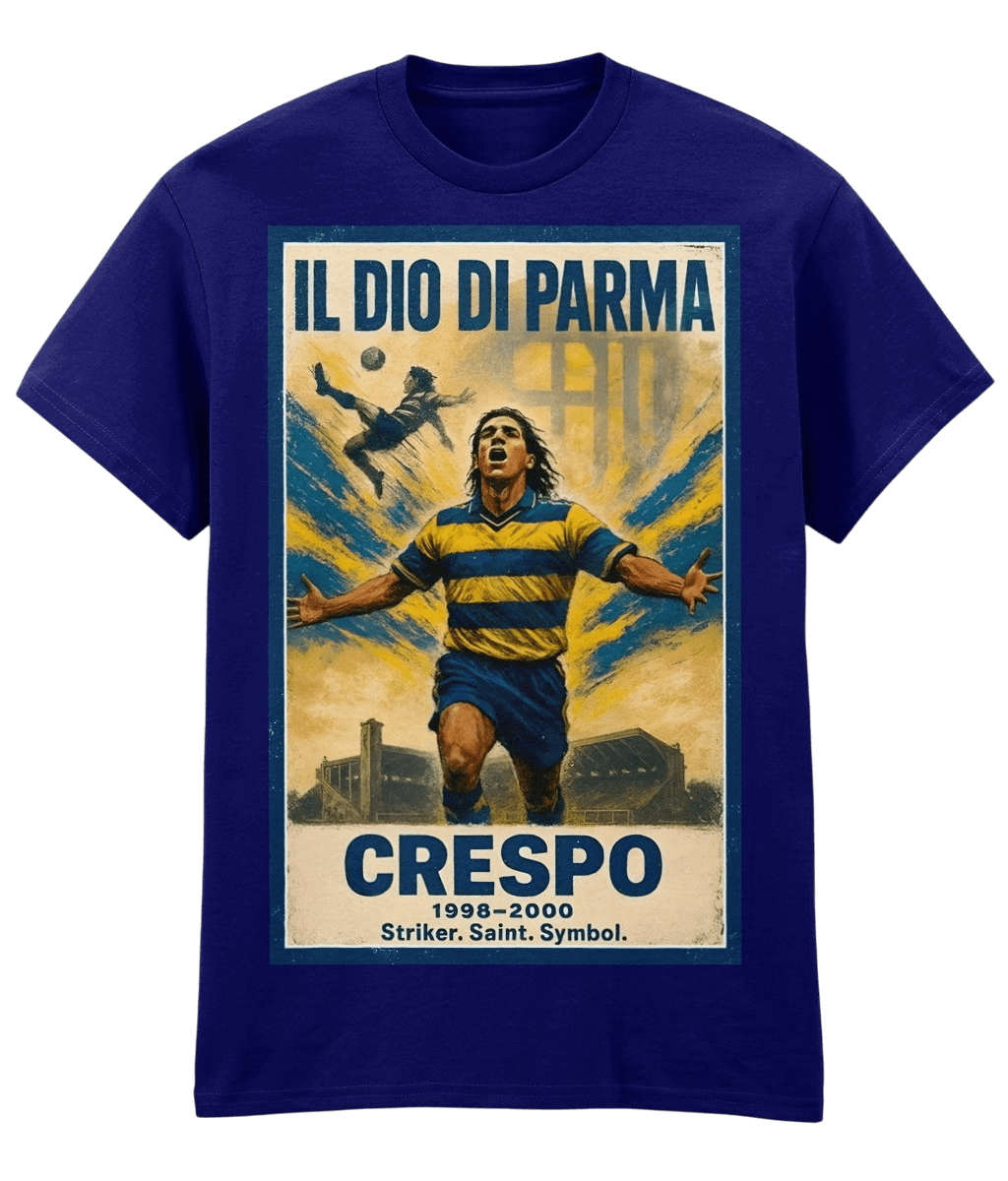 CRESPO Il Dio Di Parma Blue Fanart T-shirt