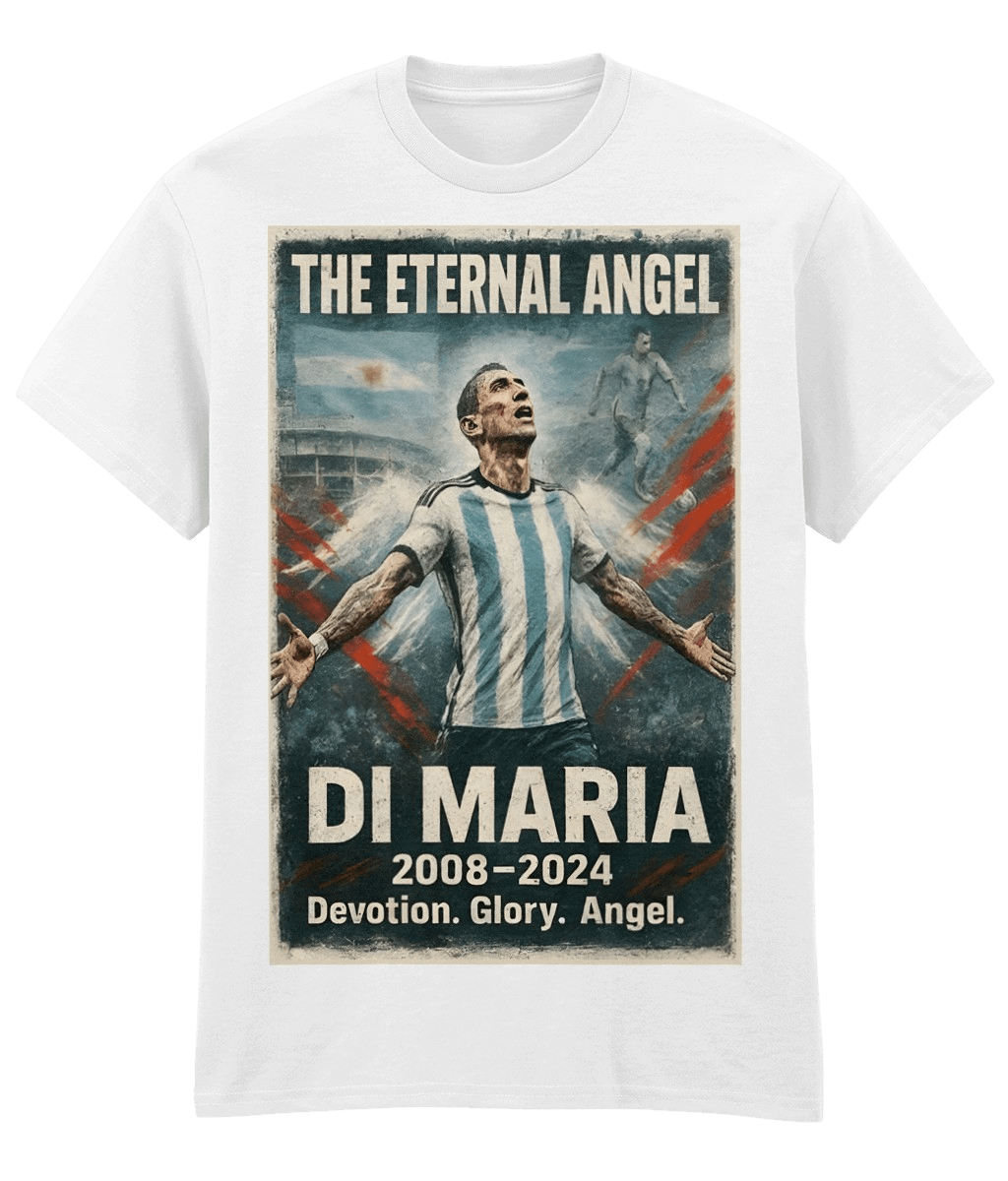 DI MARIA The Eternal Angel White Fanart T-shirt