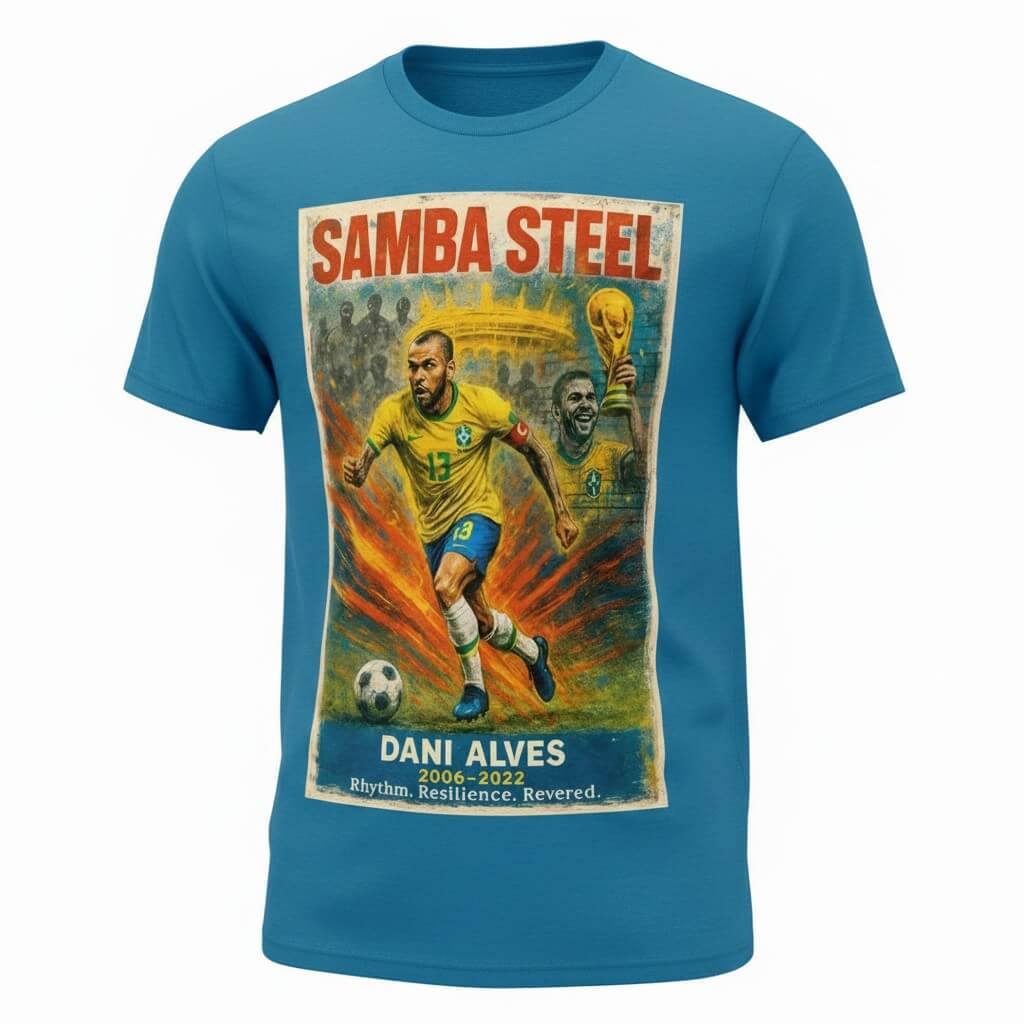 Dani Alves Samba Steel Fanart T-shirt