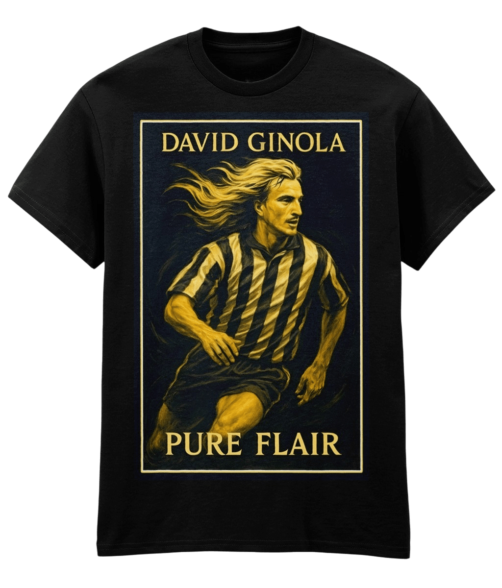David Ginola Pure Flair Black Fanart T-shirt