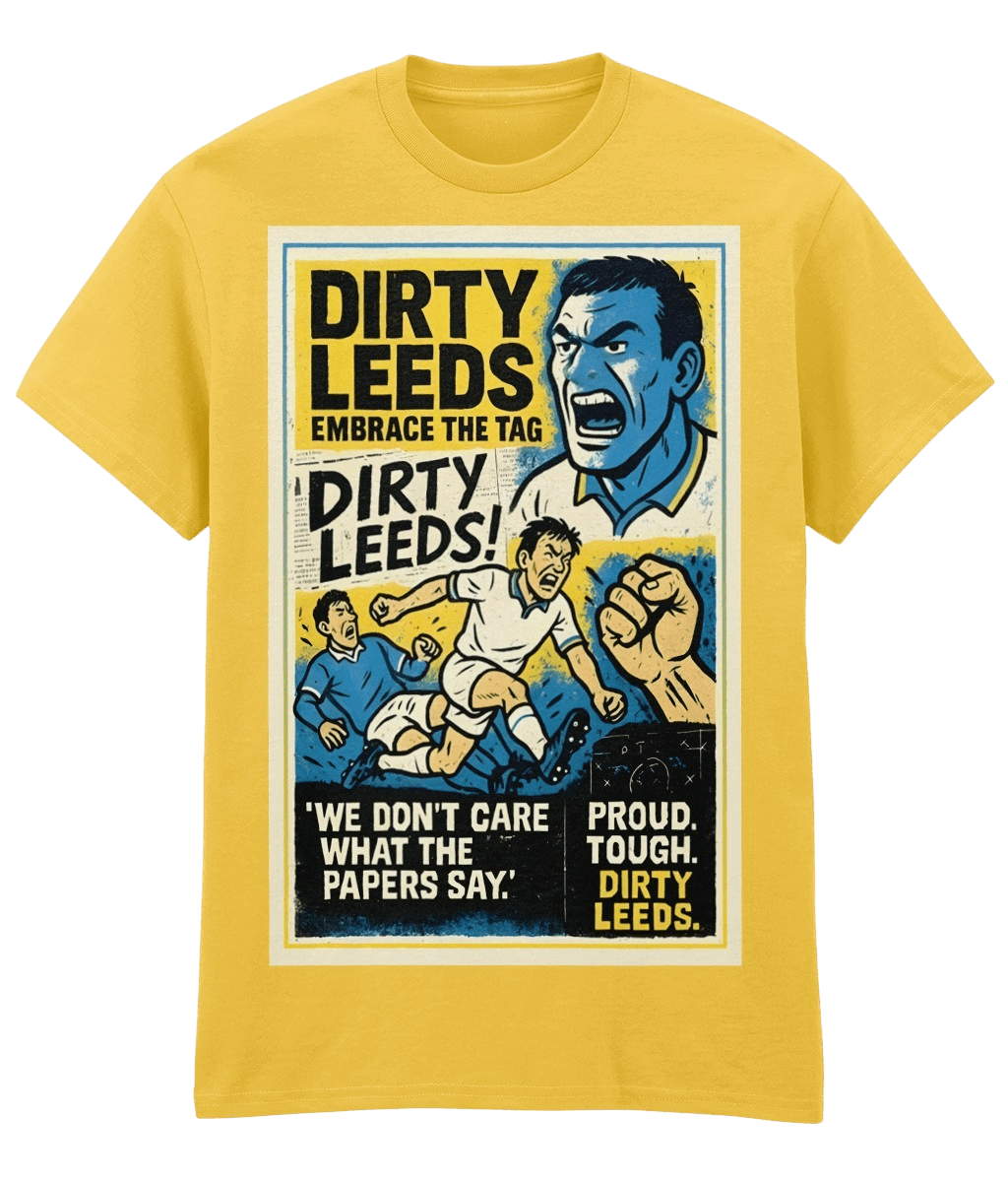 Dirty Leeds Yellow Fanart T-shirt