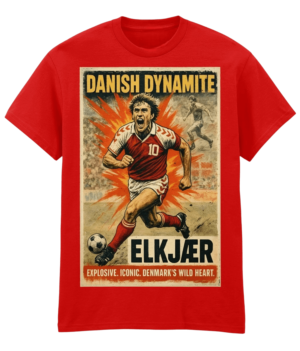 ELKJAER Danish Dynamite Red Fanart T-shirt