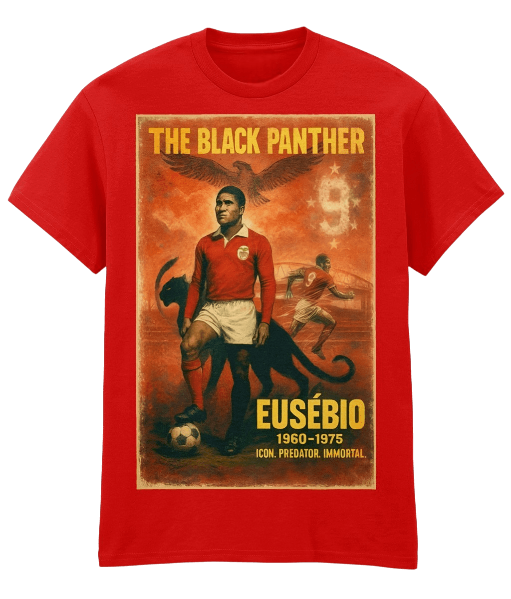 Eusebio The Black Panther 9 Red Fanart T-shirt