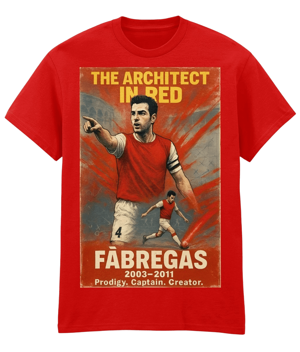 FABREGAS The Architect In Red Red Fanart T-shirt