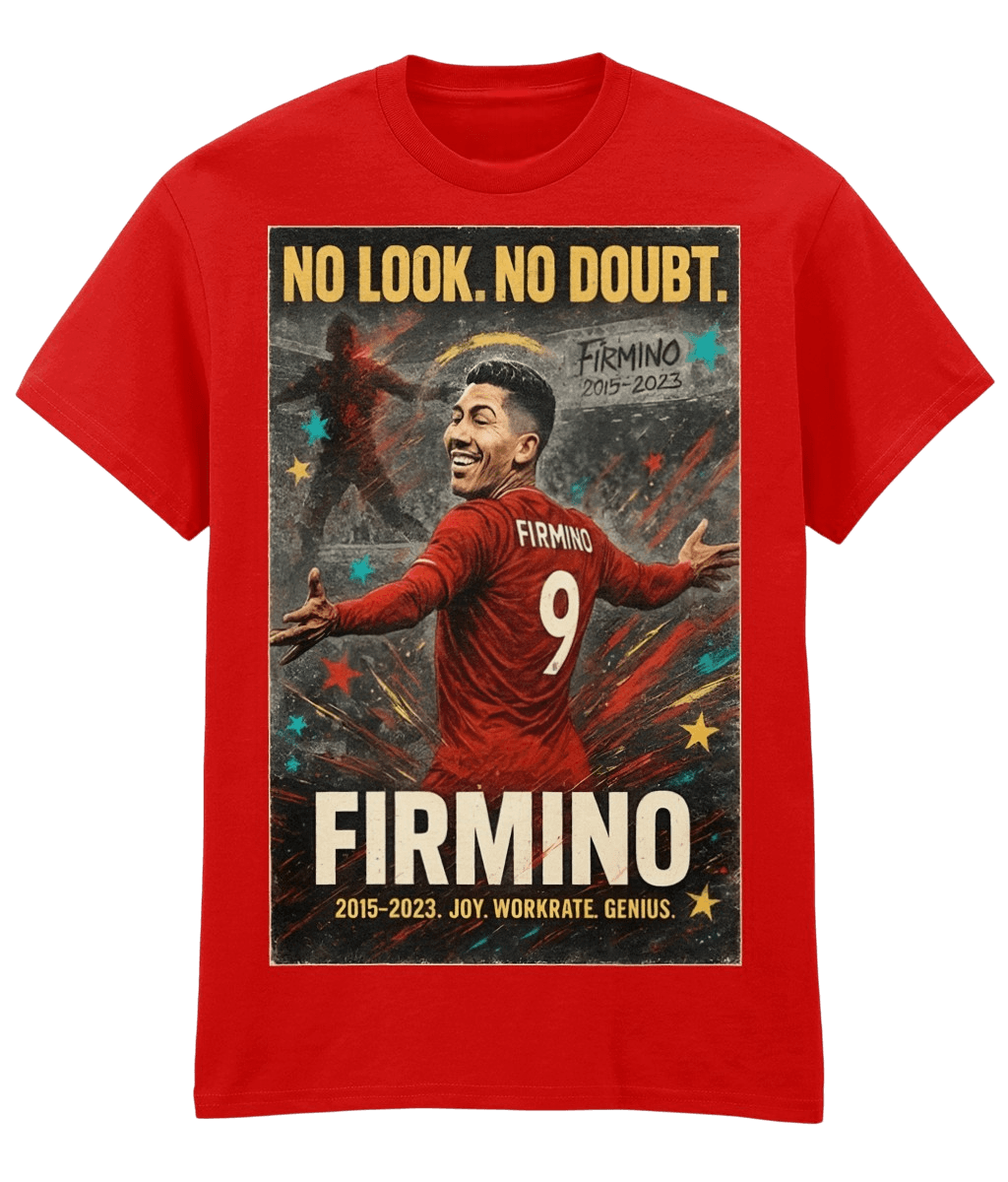FIRMINO No Look No Doubt LFC Red Fanart T-shirt