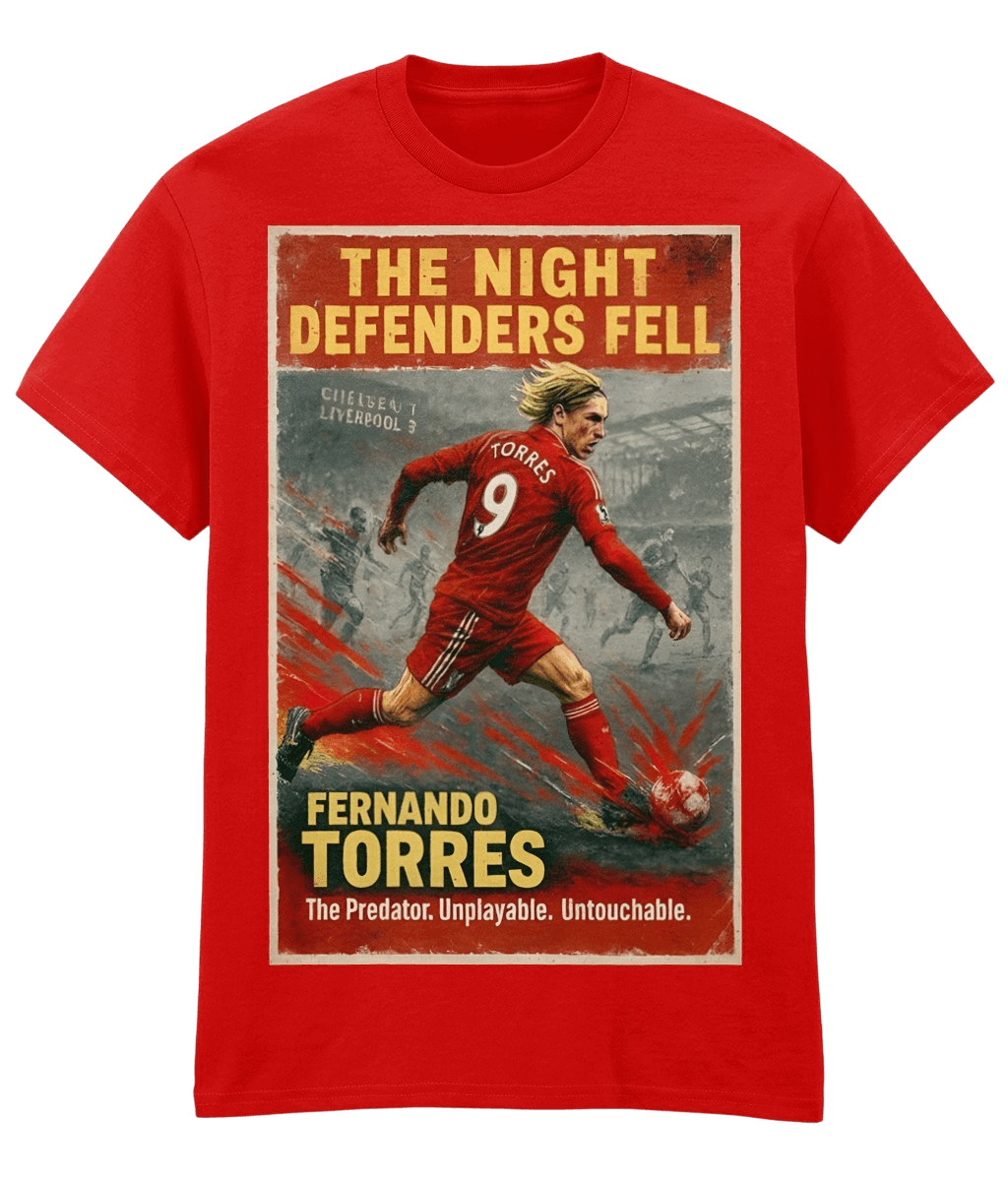 Fernando Torres The Night Defenders Fell Red Fanart T-shirt
