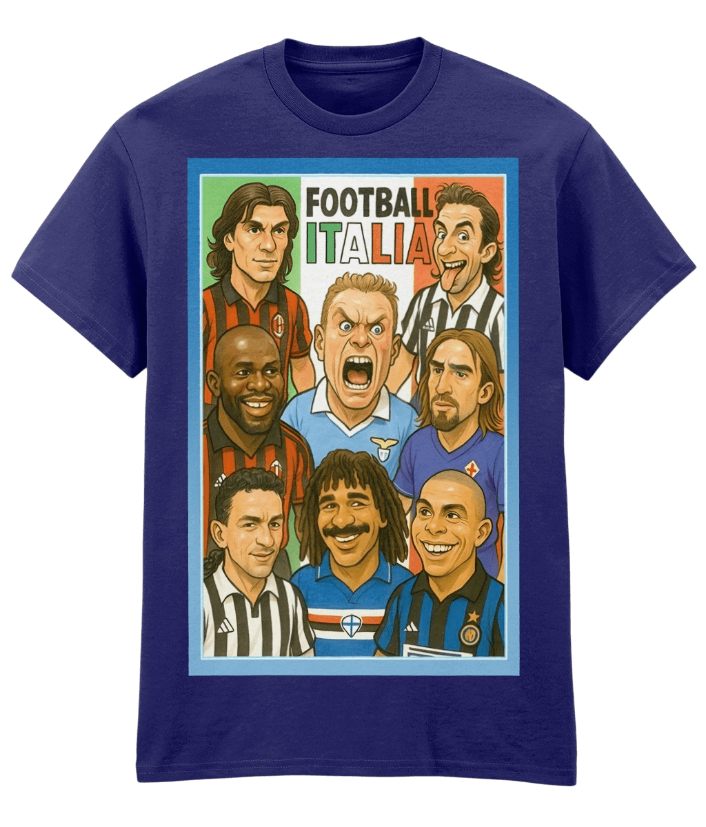Football Italia Blue Fanart T-shirt