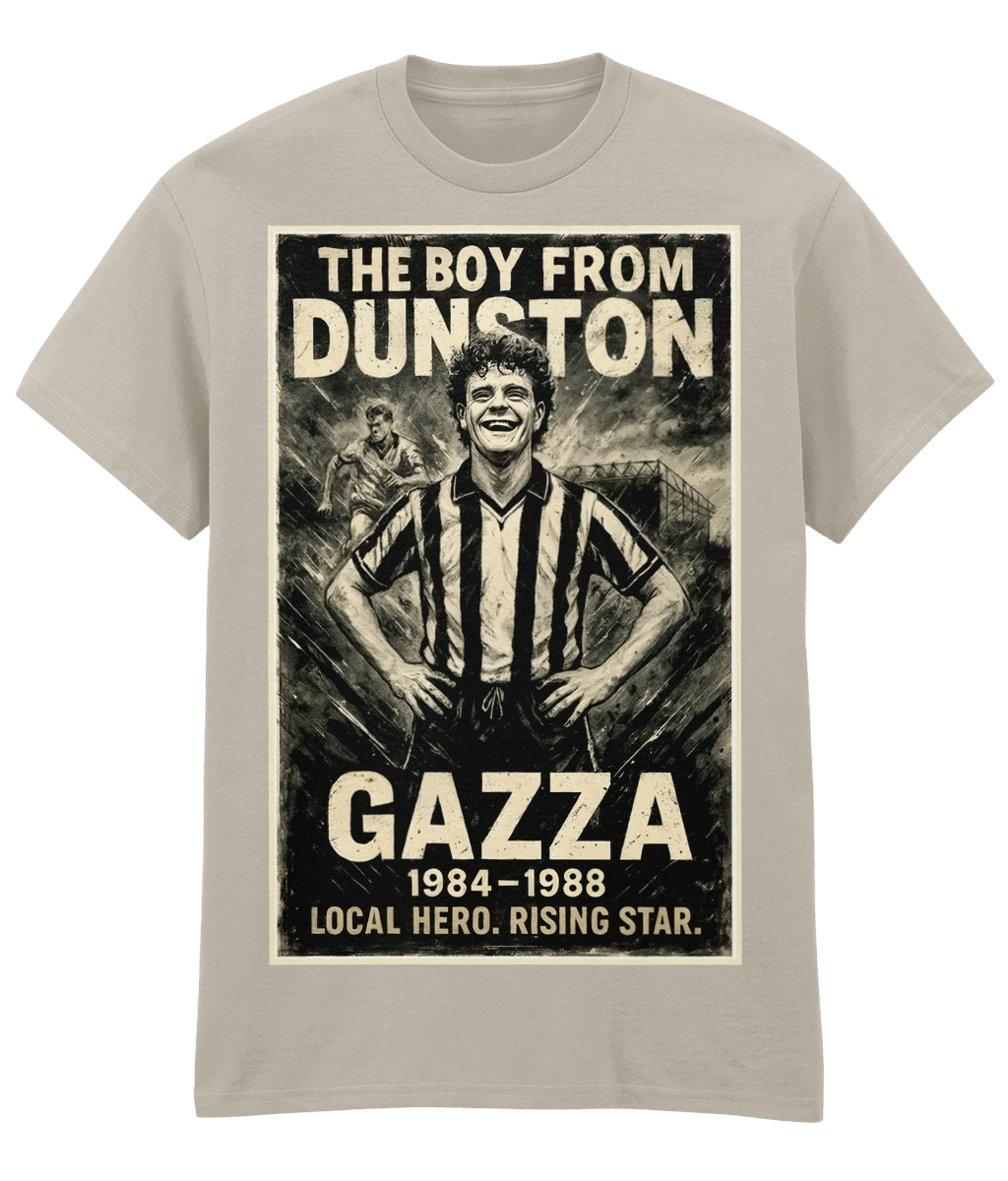 GAZZA The Boy From Dunston White Fanart T-shirt