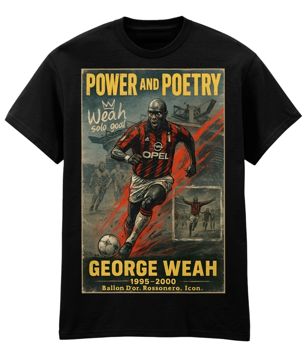 George Weah Power And Poetry Black Fanart T-shirt