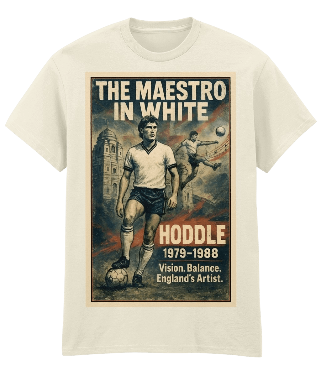 HODDLE The Maestro In White Fanart T-shirt