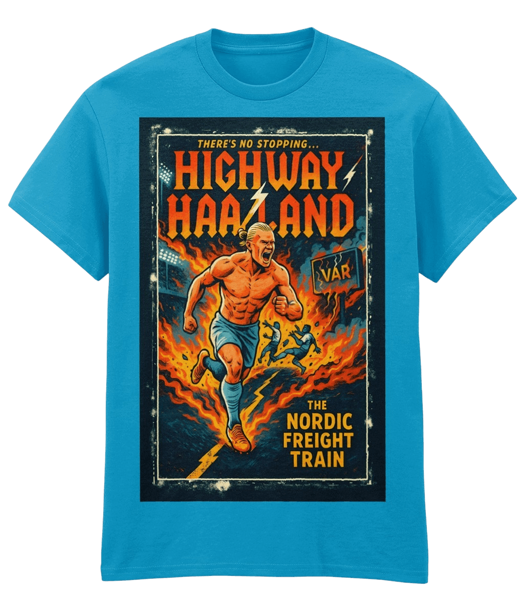 Haaland Highway Haaland Blue Fanart T-shirt