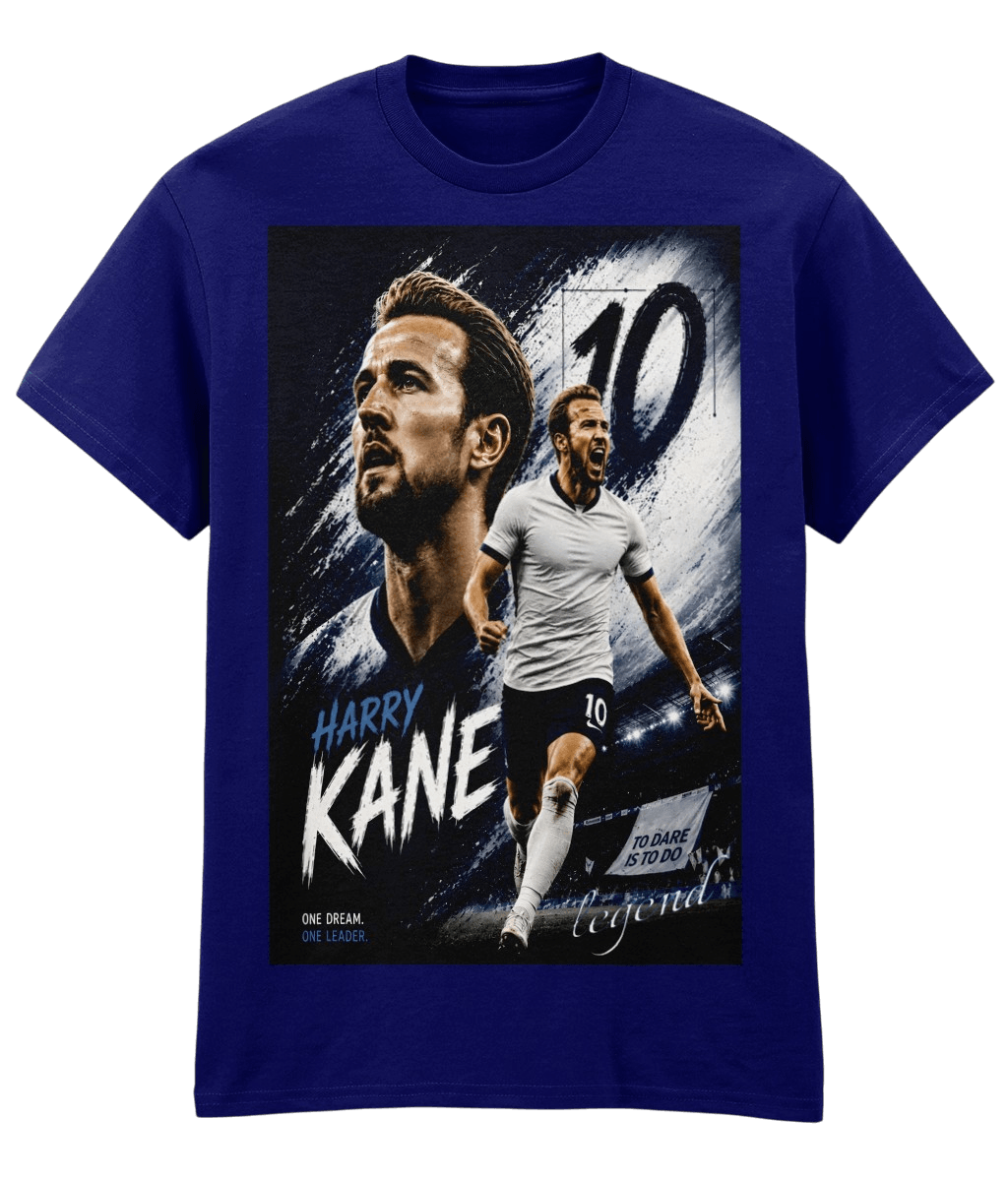 Harry Kane Legend THFC Blue Fanart T-shirt