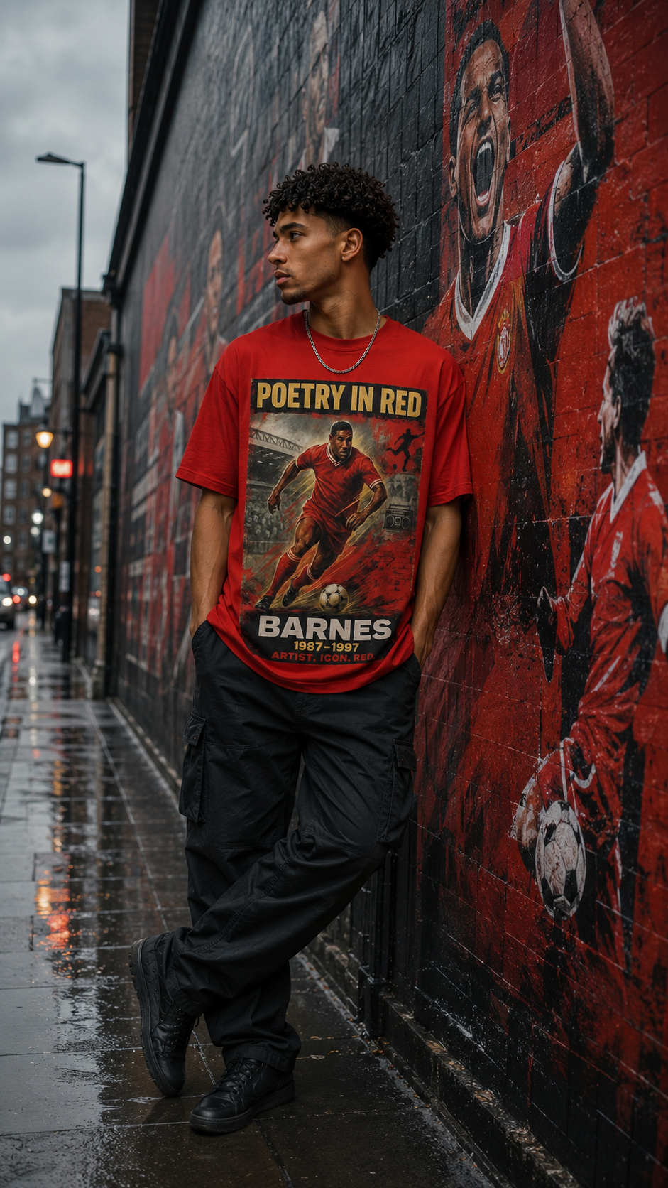BARNES Poetry In Red LFC Red Fanart T-shirt