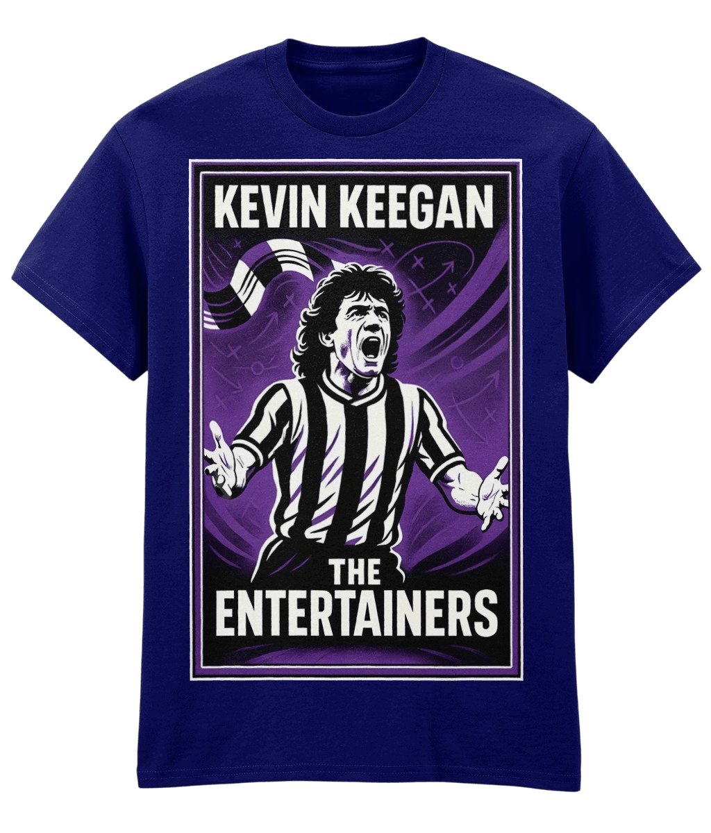 Kevin Keegan The Entertainers Blue Fanart T-shirt
