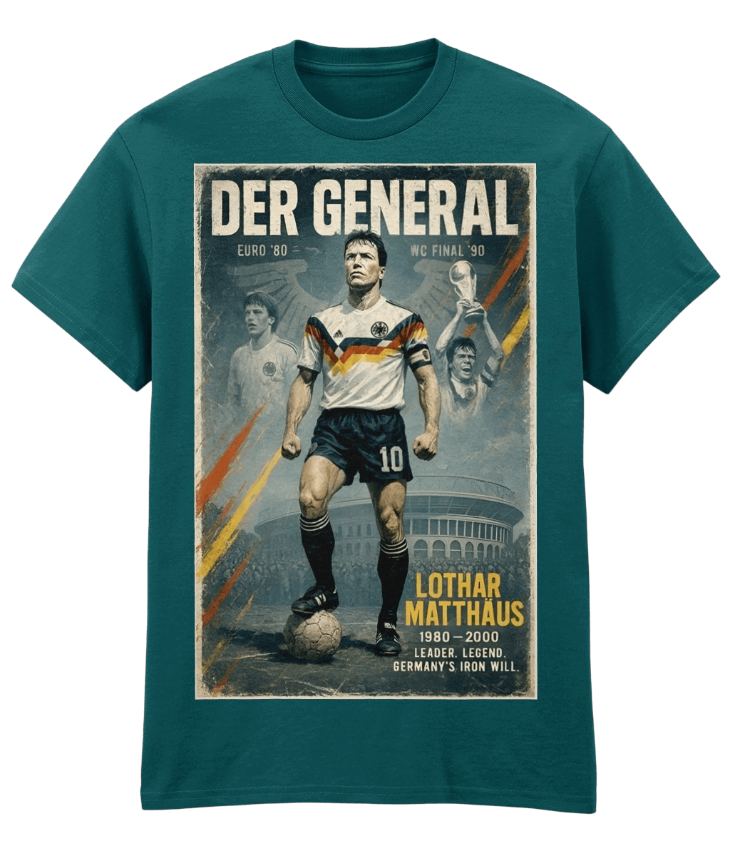 Lothar Matthaus DER General Blue Fanart T-shirt