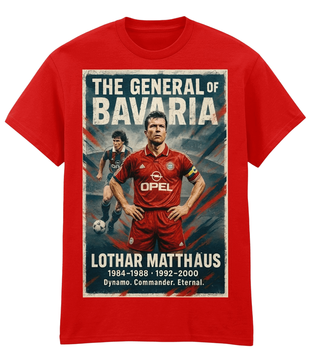 Lothar Matthaus The General of Bravia Red Fanart T-shirt