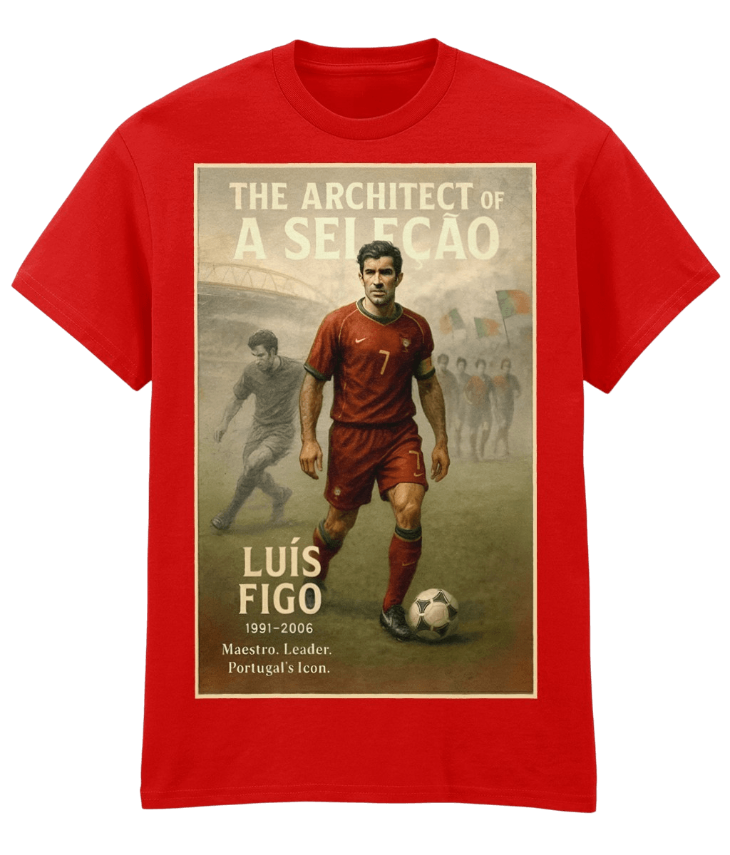 Luis Figo The Architect of a SELECAO Red Fanart T-shirt