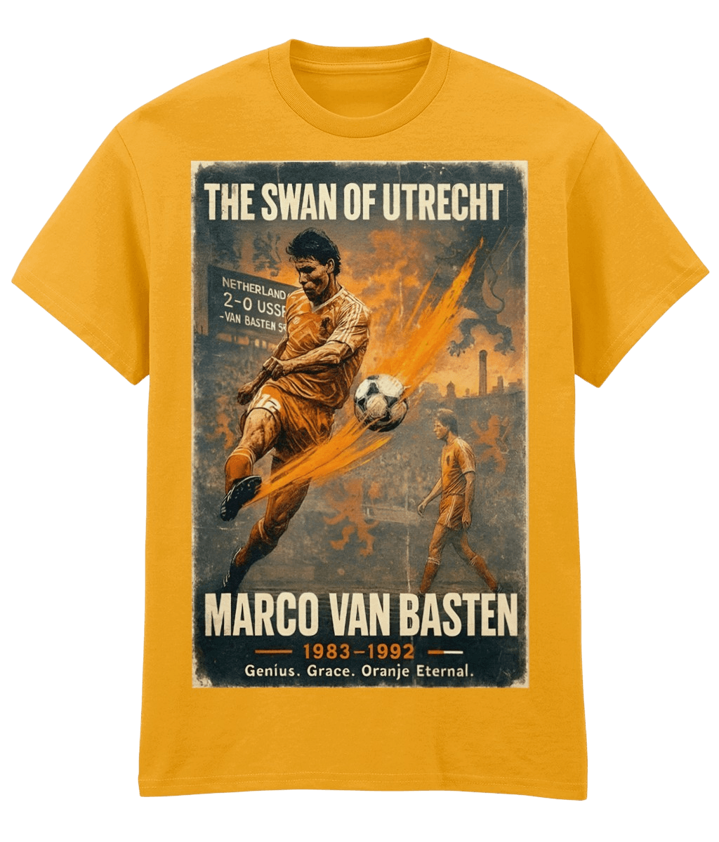 Marco Van Basten Swan Of Utrecht 2 Yellow Fanart T-shirt