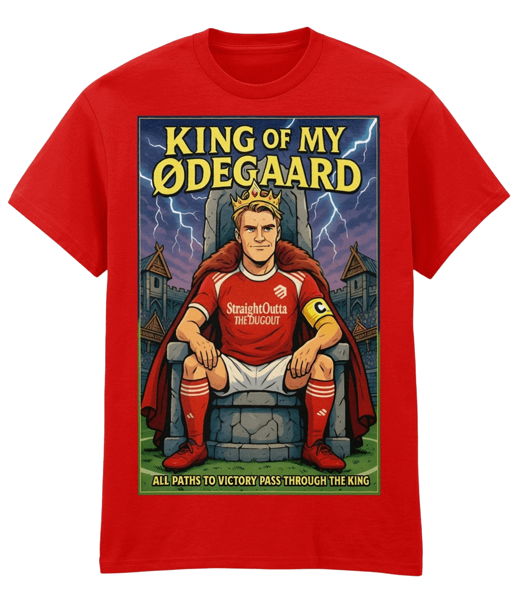 Martin Odegaard King of my Odegaard Red Fanart T-shirt