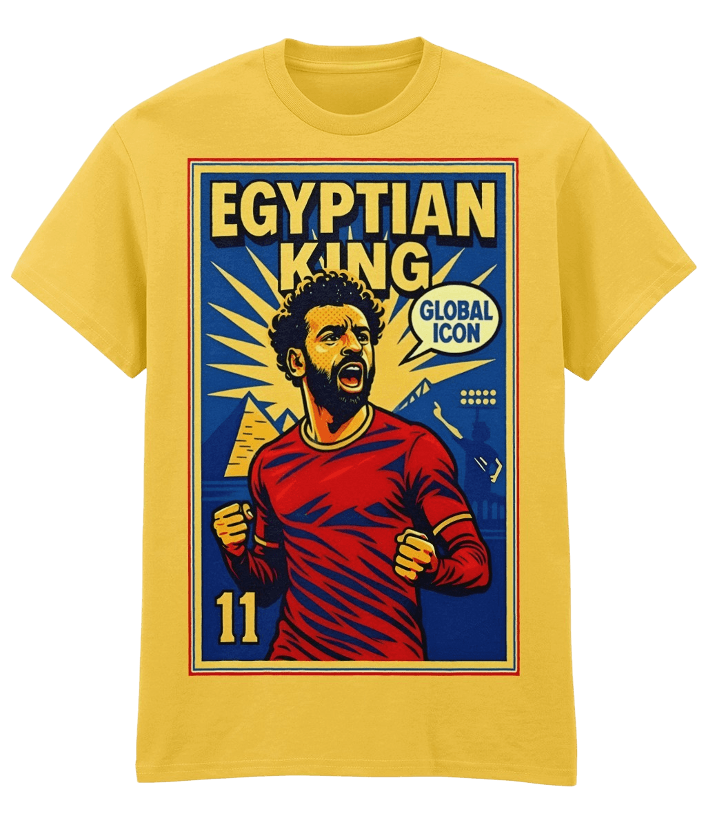 Mo Egyptian KING salah 11 Global Icon Yellow Fanart T-shirt