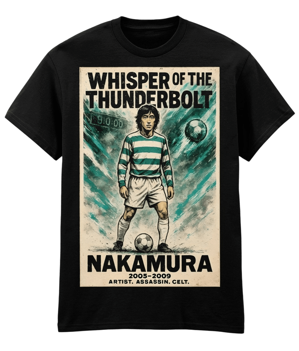 NAKAMURA Whisper Of The Thunderbolt Black Fanart T-shirt