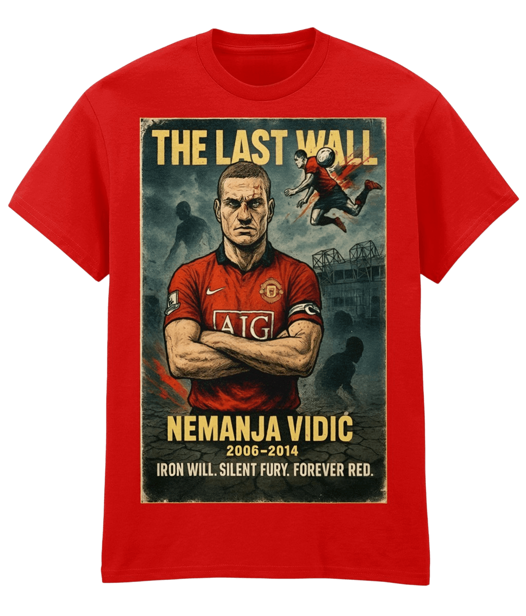 Nemanja Vidic The Last Wall Red Fanart T-shirt