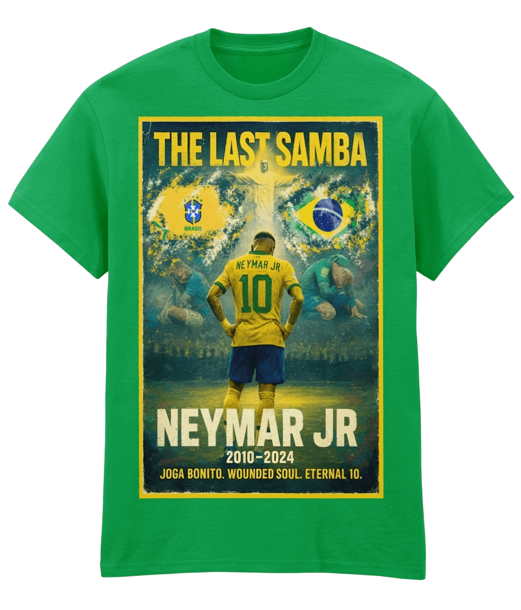 Neymar JR The Last Samba Brazil Green Fanart T-shirt