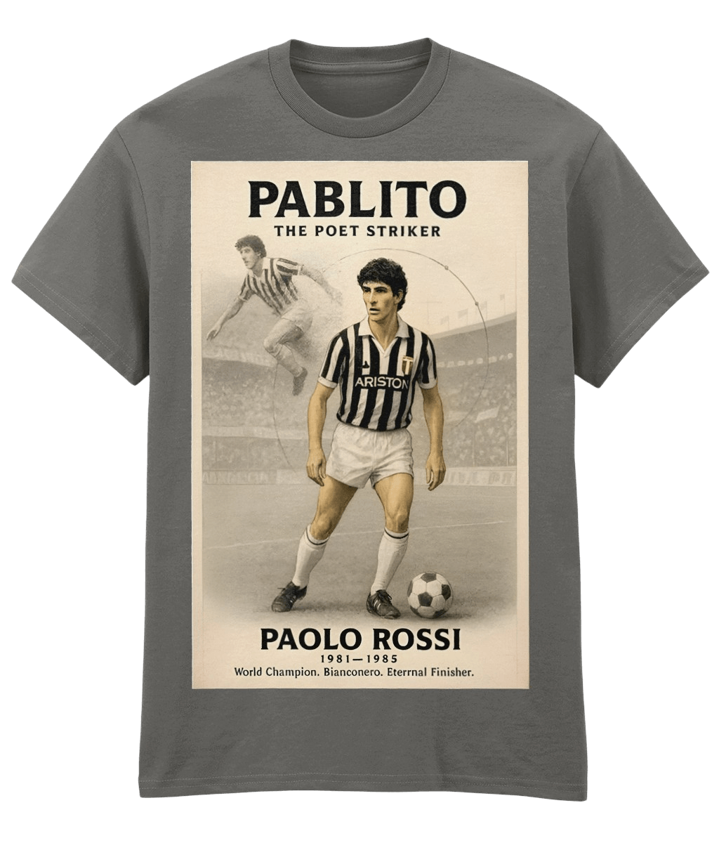 Pablito The Poet Striker Grey Fanart T-shirt