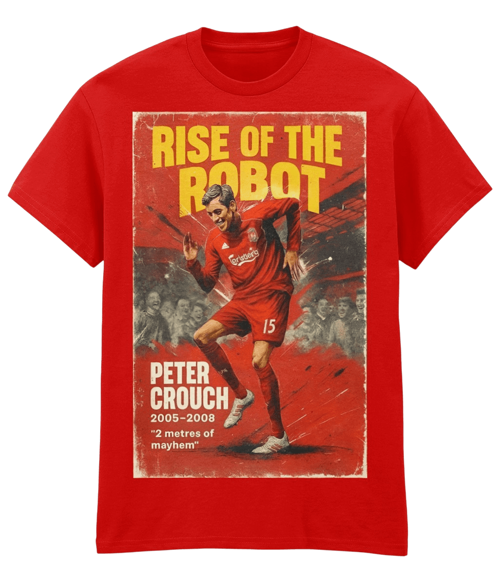 Peter Crouch Rise Of The Robot Red Fanart T-shirt