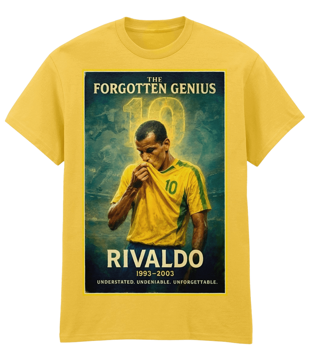 RIVALDO The Forgotten Genius Yellow Fanart T-shirt