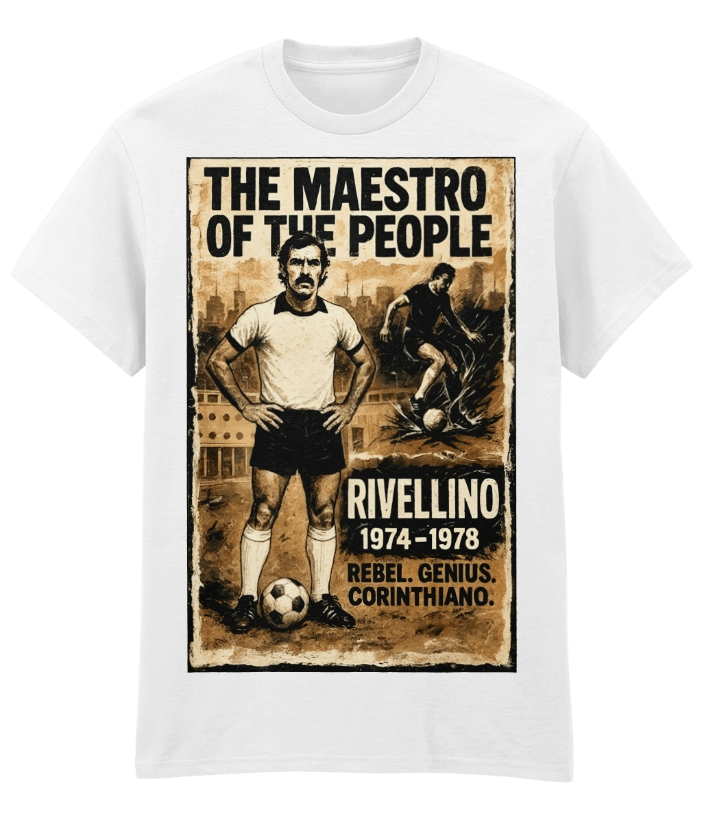 RIVELLINO The Maestro Of The People White Fanart T-shirt