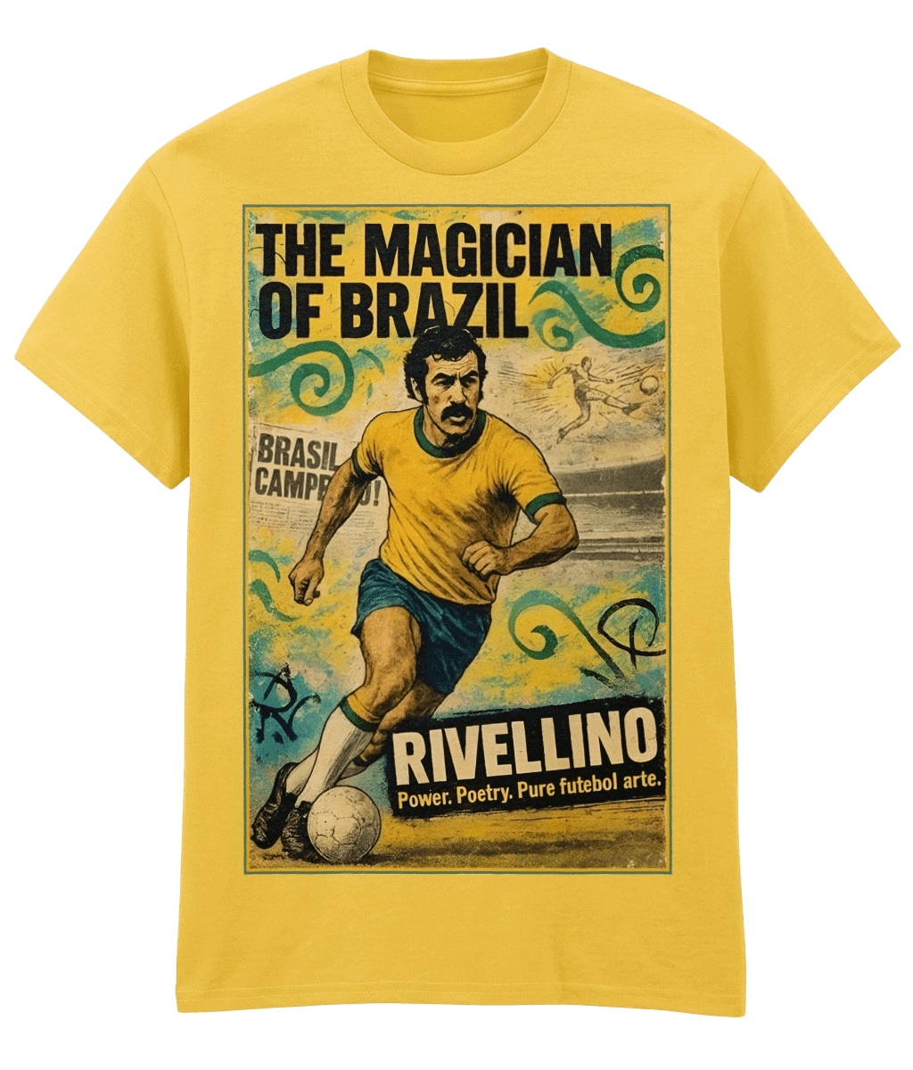 RIVELLINO The Magician Of Brazil Yellow Fanart T-shirt