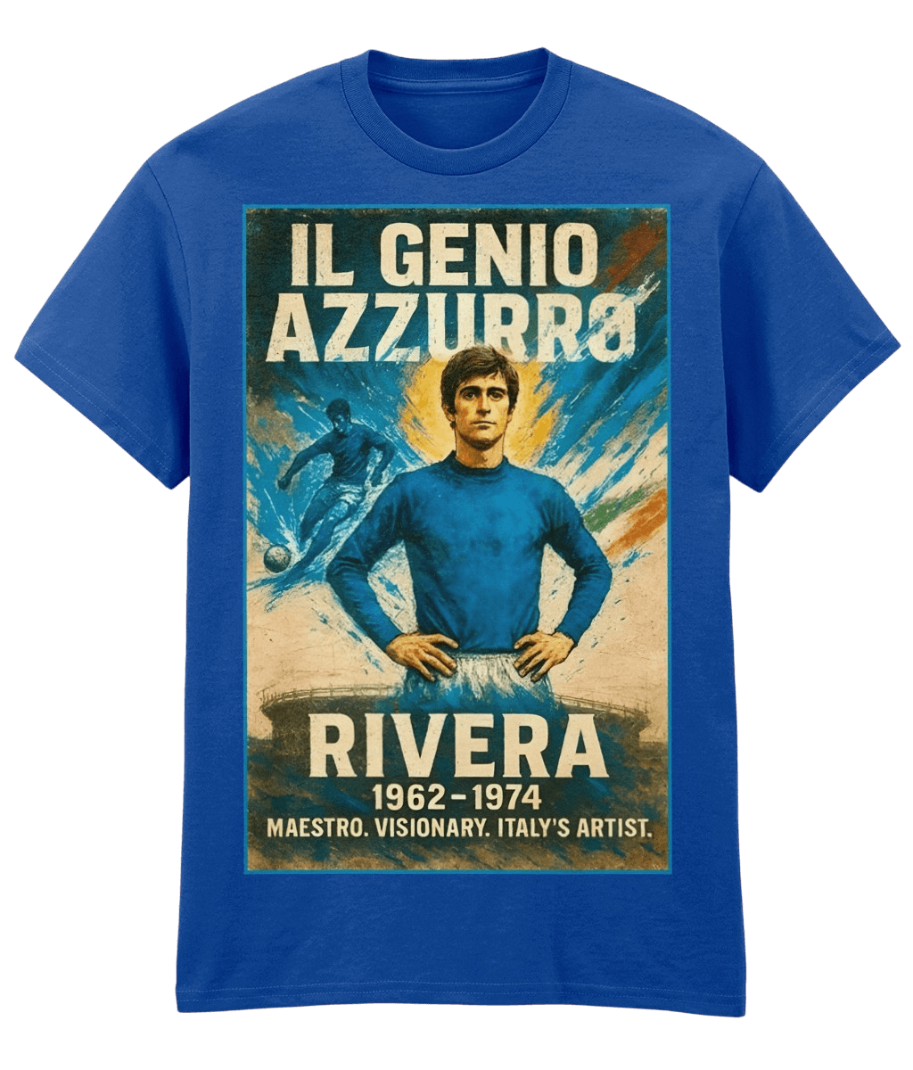 RIVERA Il Azzurro Italy Blue Fanart T-shirt