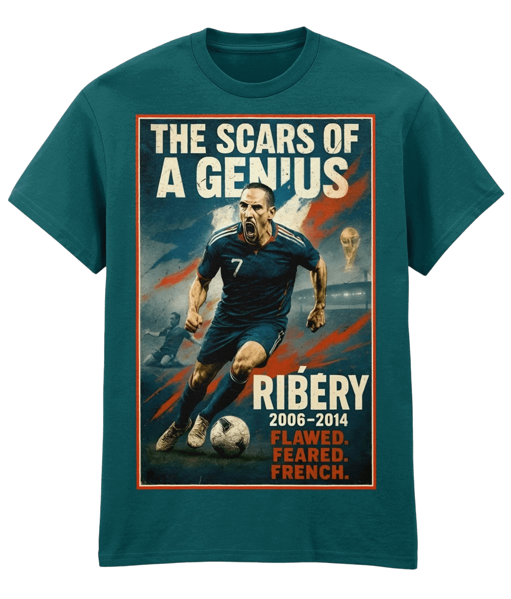 Ribery the Scars Of A Genius France Blue Fanart T-shirt