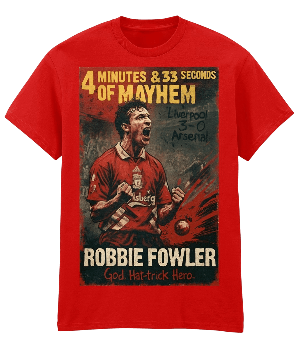 Robbie Fowler God, Hatrick Hero Red Fanart T-shirt